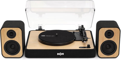 House Of Marley Revolution Bt Turntable With Speakers Signature Black