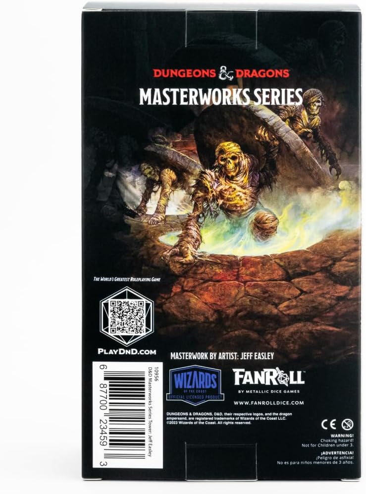 Fanroll Dungeons & Dragons D&D Masterworks Series Dice Tower: Jeff Easley