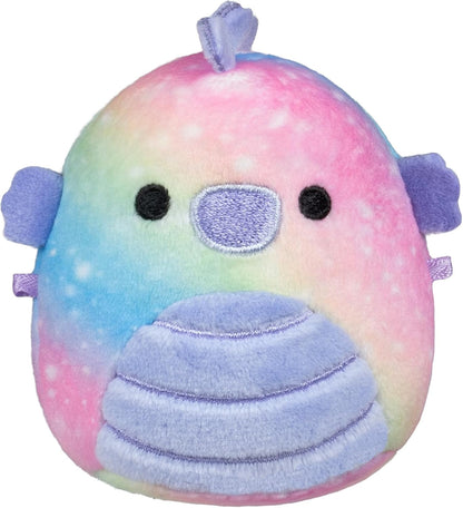 Micromallows Squishmallows Original 6-Pack -Oz the Succulent Plush - Emerald the Seahorse, Aldous the Bat,Greer the Grasshopper, Scarlet the Strawberry, Sloan the Skunk