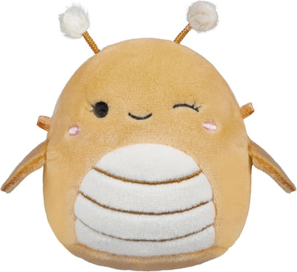 Micromallows Squishmallows Original 6-Pack -Oz the Succulent Plush - Emerald the Seahorse, Aldous the Bat,Greer the Grasshopper, Scarlet the Strawberry, Sloan the Skunk