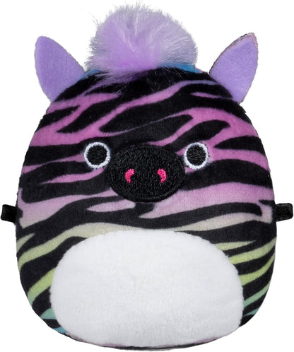 Squishmallows Micromallows Original 6-Pack - Safiya the Zebra, Gideon the Guacamole, Agnolo the Tadpole,Altman the Squid, Connie the Moth, Elin the Lotus