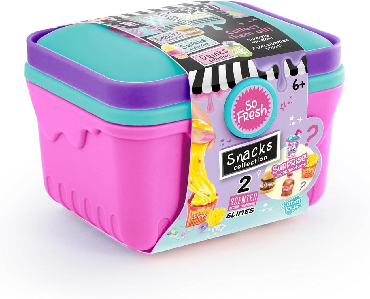 Canal Toys So Slimelicious Market - mini-slijmkoffer DIY geuren - SSC 240, paars