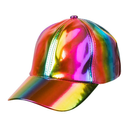 Boland - Baseball cap Holo, holografisch, in maat verstelbaar, pet, hoed, hoofddeksel, pet, rapper, kostuum, themafeest, carnaval
