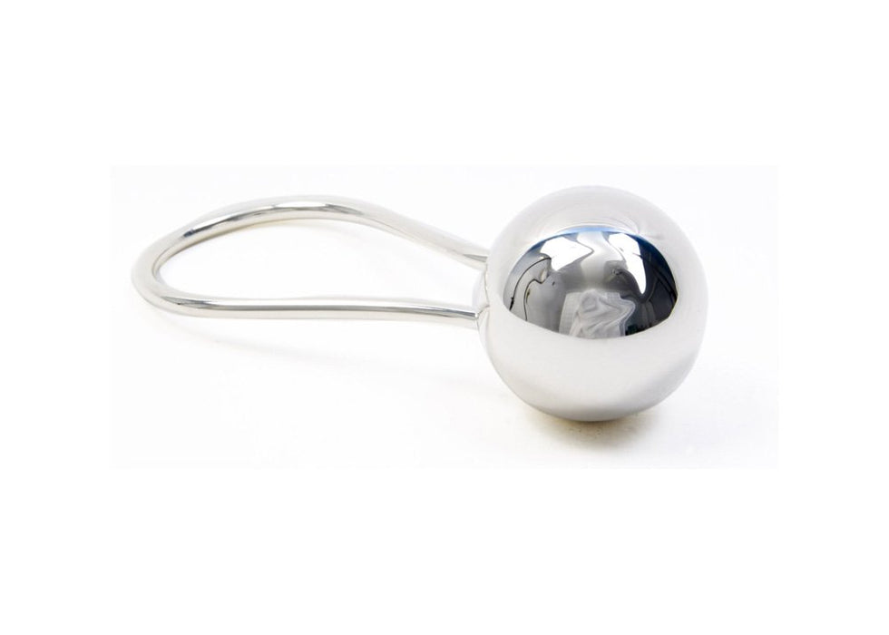 Areaware Harmony Ball Single Sphere Rattle Silver