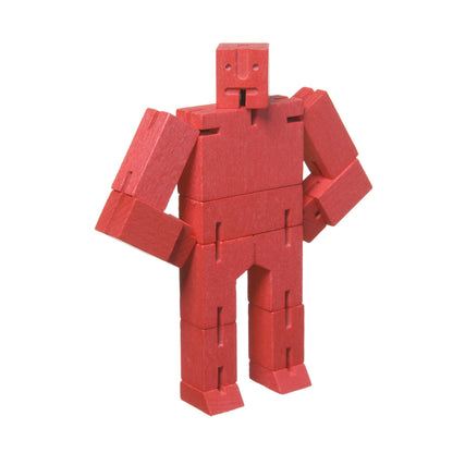 Areaware DWC4R Micro Cubebot Wooden Toy - Red