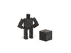 Areaware DWC4BK Micro Cubebot Wooden Toy - Black