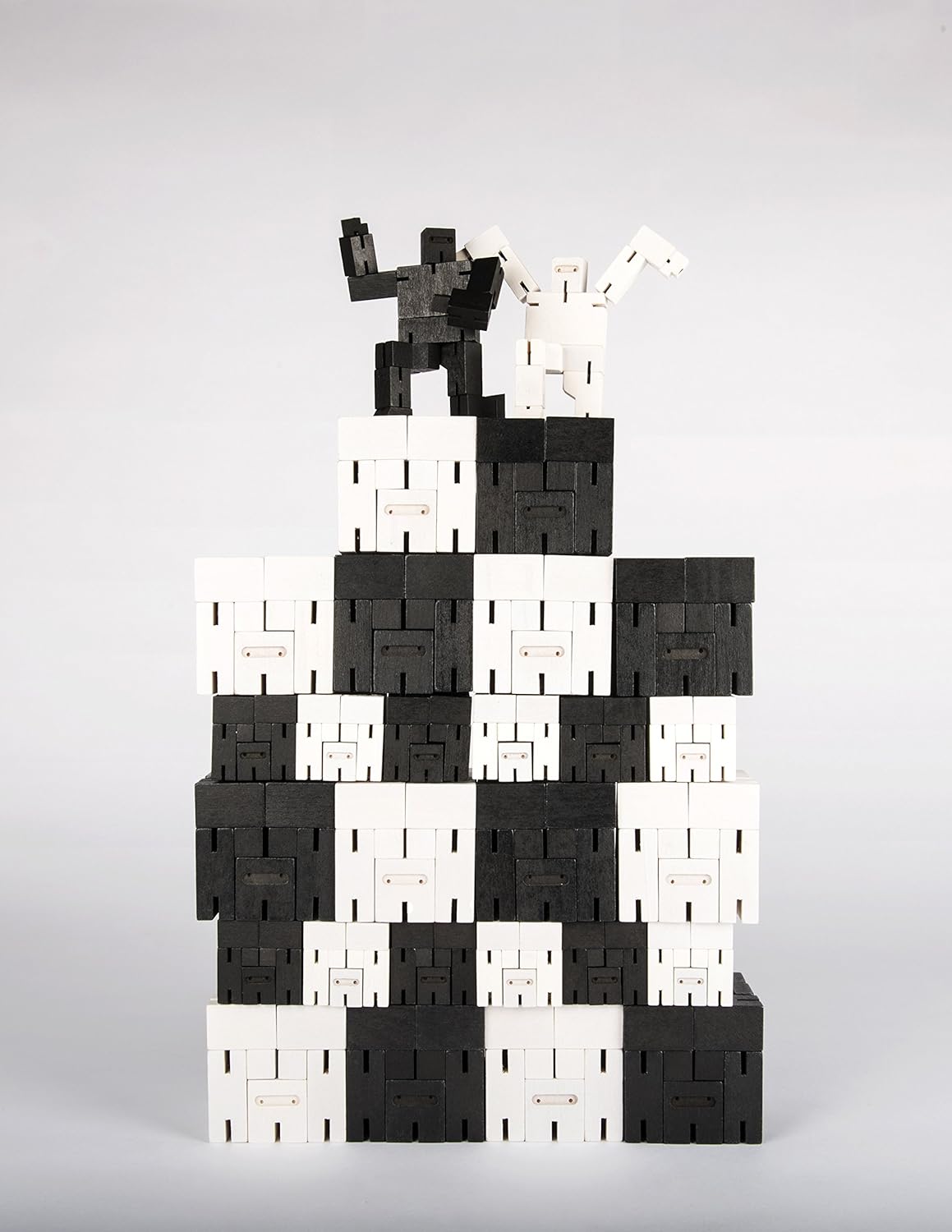 Areaware DWC4BK Micro Cubebot Wooden Toy - Black