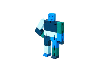 Cubebot Capsule Collection, 3D-puzzelrobot, blauw, multi, David Weeks, Areaware (Small