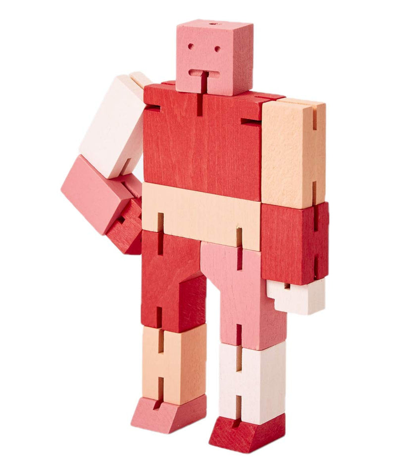 Areaware CUBEBOT® Capsule Collection | 3D PUZZLE ROBOT | Red Multi | David Weeks