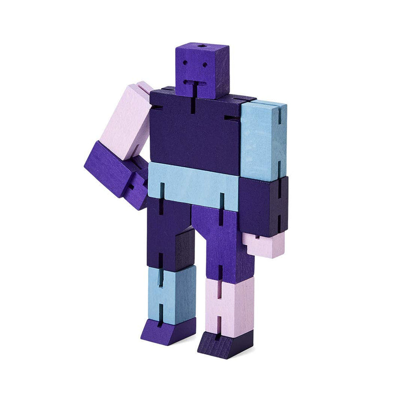 Cubebot Capsule Collection, 3D-puzzelrobot, paars Multi | David Weeks | Areaware (Micro