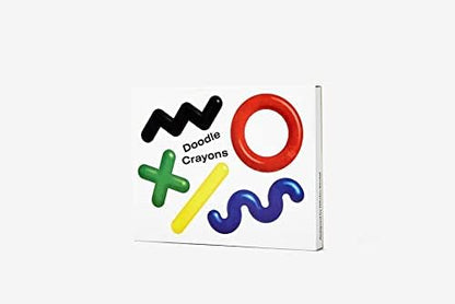 Doodle Crayons | Set of 5 | Wax Painting Tool | Nikolas Bentel | Areaware