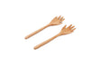 Areaware Women's Hand Serving Spoons, Wood, Tan, One Size