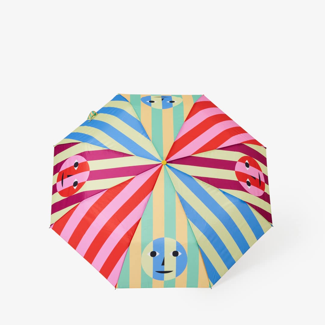 Areaware EVERYBODY UMBRELLA | Rain Umbrella | Open 53 cm Diameter | Nozzle Nozzles, multicoloured, S