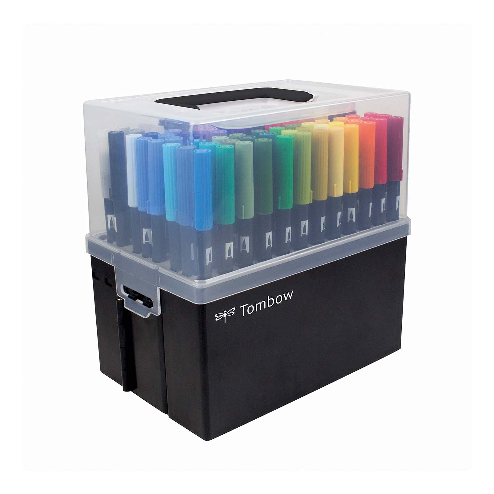 Tombow ABT Dual Brush Pen Set – 108 Colors with Storage Box, Portable and Organized for Creative Projects
