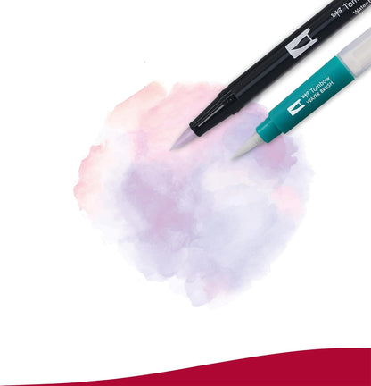 Tombow ABT Dual Brush Pen, Portrait Colours, set of 12, dual-tip pens, perfect for hand lettering and bullet journaling, watercoloring