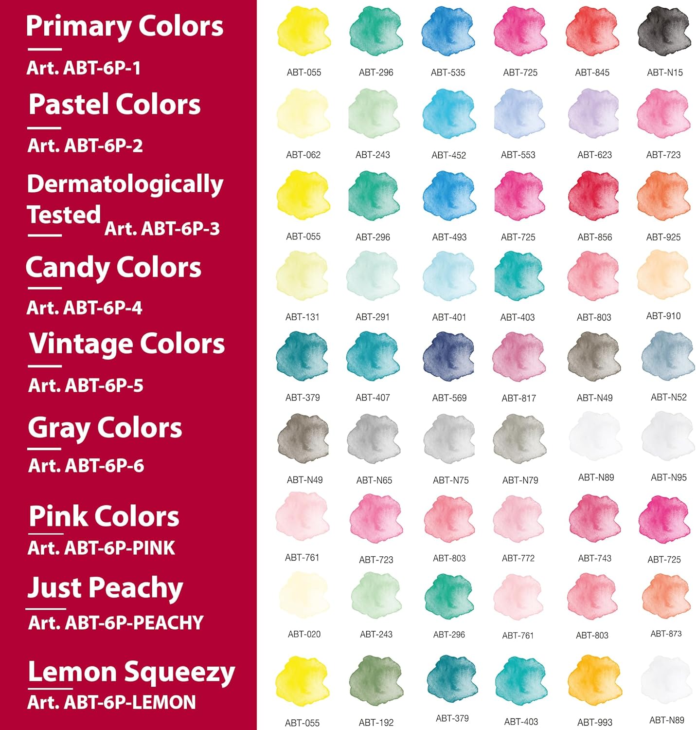Tombow ABT 6Er Set