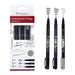Tombow Fudenosuke Triology Set, WS-BHS-3P, elastic brush tip, perfect for hand-lettering, sketching & bullet journaling, set of 3