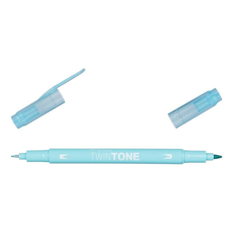 Tombow TWINTONE-74 Dual Tip Marker - Aqua