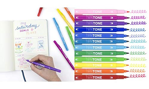 Tombow TWINTONE-06 Yellow Green Marker Pen