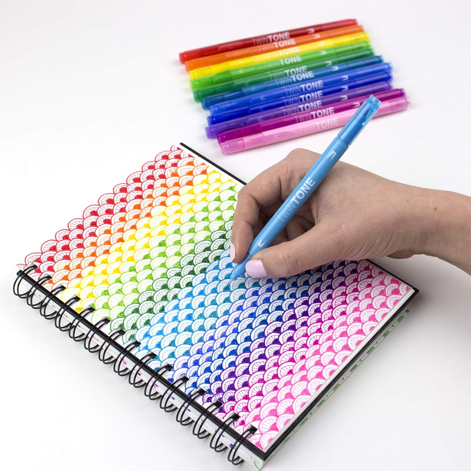Tombow AMERICAN INC. Markers TWINTONE Rainbow, One Size