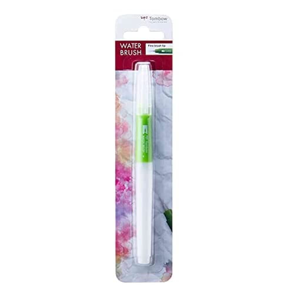 Tombow water brush fine tip, refillable watercolour brush for watercolour techniques, adjustable water flow, easy to clean