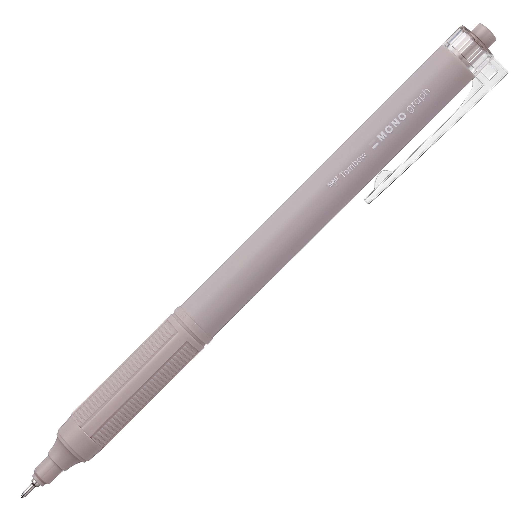 Tombow BC-MGLE45-R15 MONO Graph Lite Ballpoint Pen Smokey Brown, Precise Needle Tip, Smooth Writing, Ergonomic Grip