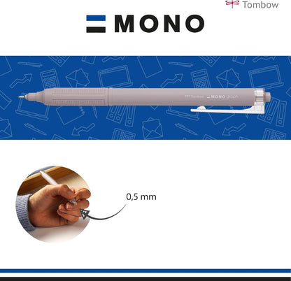 Tombow BC-MGLE45-R15 MONO Graph Lite Ballpoint Pen Smokey Brown, Precise Needle Tip, Smooth Writing, Ergonomic Grip