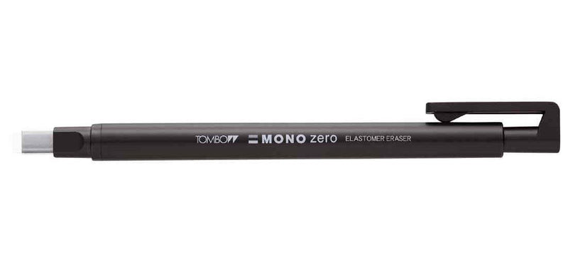 Tombow Mono Zero Eraser Pen Black, Precise Erasing with Rectangular tip, Slim Body, refillable, Recycled Material