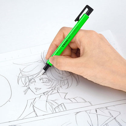 Tombow EH-KUR63 - Borrador de precisión, color Verde Neón