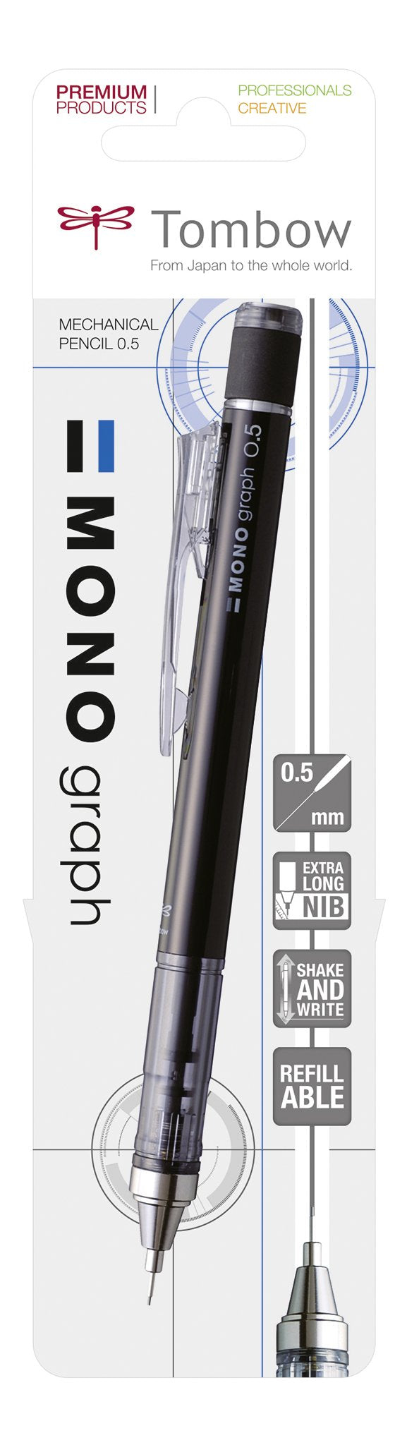 Tombow sH-bS mG11 Graph Mono Lead with Metal Tip