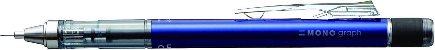 Tombow Mono Graph Shaker Mechanical Pencil 0.5mm, Blue Body (SH-MG41) by Tombow