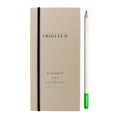Tombow IROJITEN artist's coloured pencil set of 10, pastel colours lII, wax-based lead for smooth transitions
