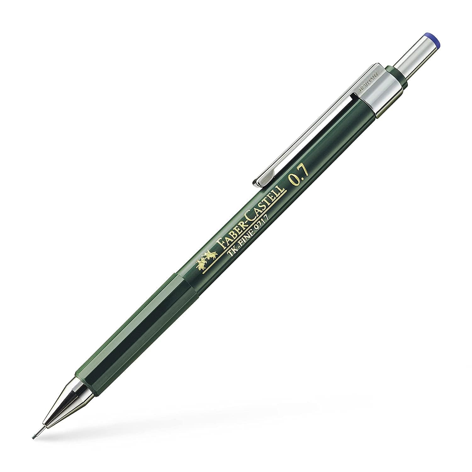 Faber-Castell TK-FINE 9717 HB mechanical pencil - mechanical pencils (green, Black, HB, 0.7 mm, pack of 10