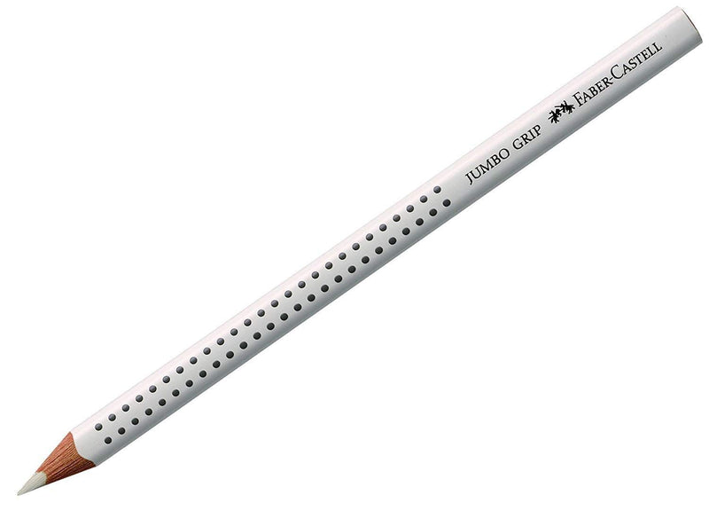 Faber-Castell Jumbo Grip Coloured Pencils Set of 3, Whiteaa