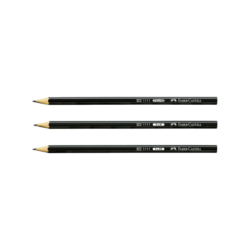 Faber-Castell 111101 Pencil 1111 – B – Black
