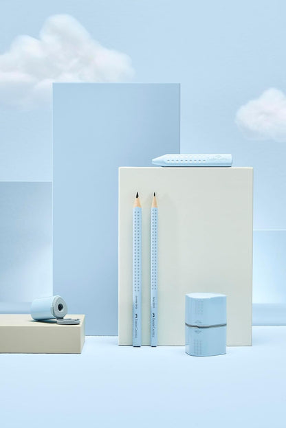 Faber-Castell 111974 - Jumbo Grip Graphite Pencil - B - Sky Blue