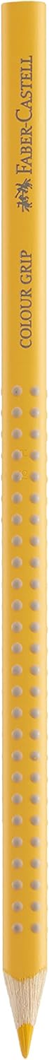FABER-CASTELL Triangular Colouring Pencil, Colour Grip, Cadmium Yellow