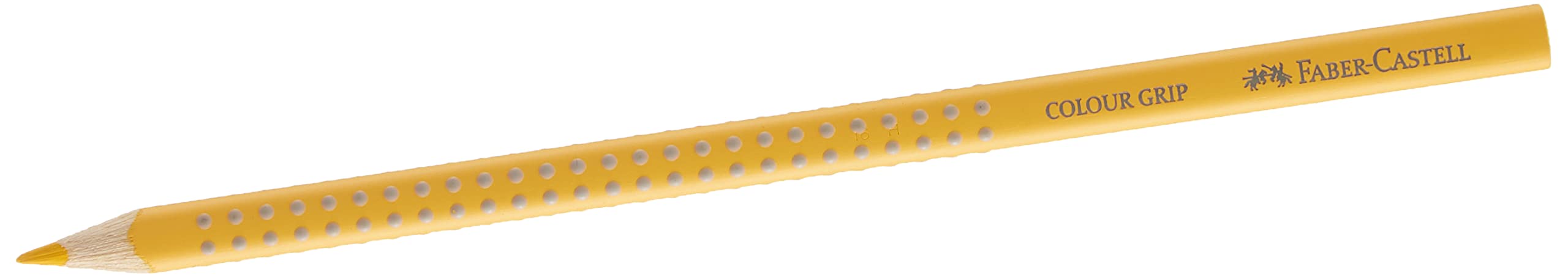 FABER-CASTELL Triangular Colouring Pencil, Colour Grip, Cadmium Yellow