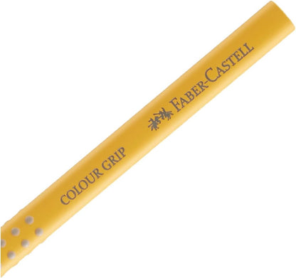 FABER-CASTELL Triangular Colouring Pencil, Colour Grip, Cadmium Yellow