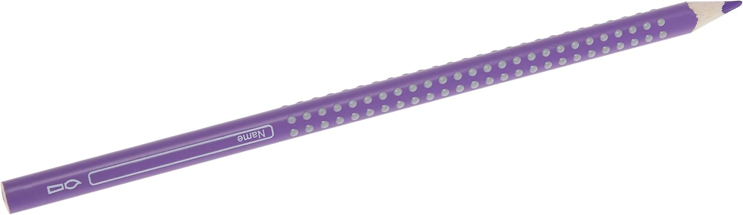 Faber-Castell Colour Grip Triangular Coloured Pencil Purple