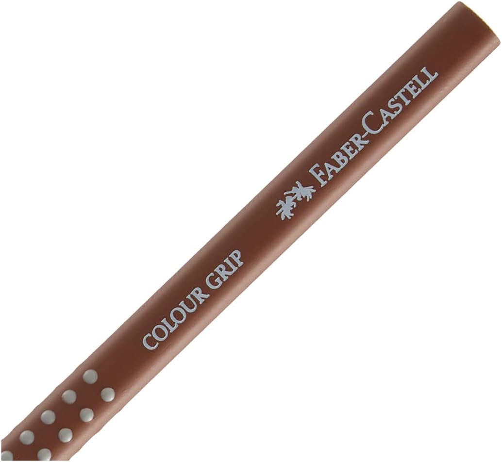 Faber-Castell Triangular Colour Grip Coloured Pencil Burnt Siena