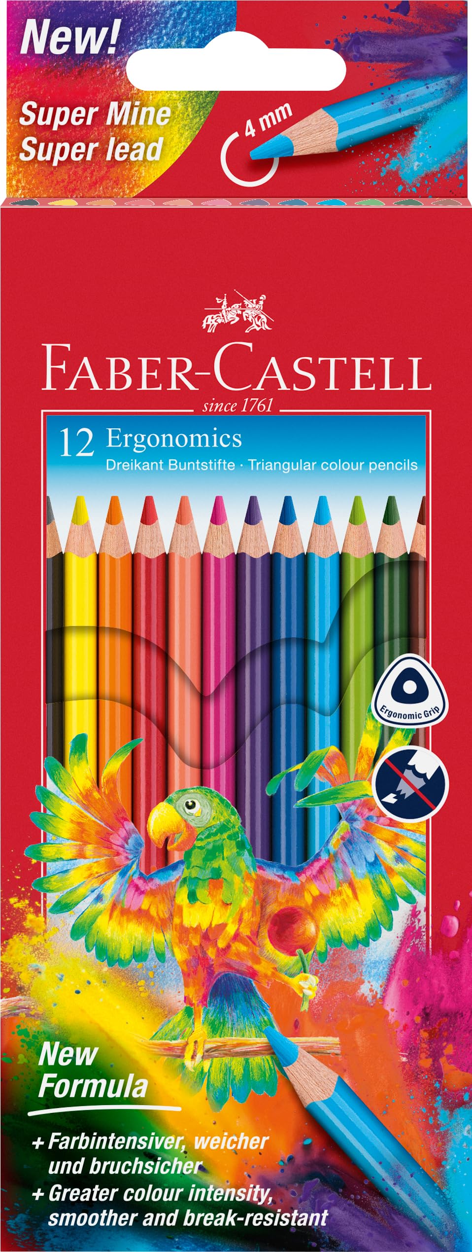 Faber-Castell Triangular Colour Pencils (Pack of 12