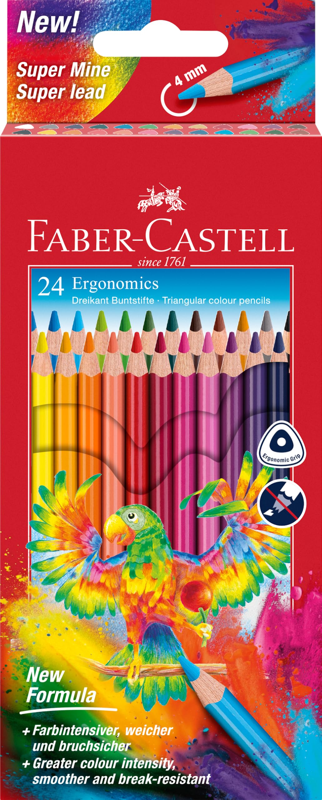 Faber-Castell Triangular Colour Pencils (Pack of 24