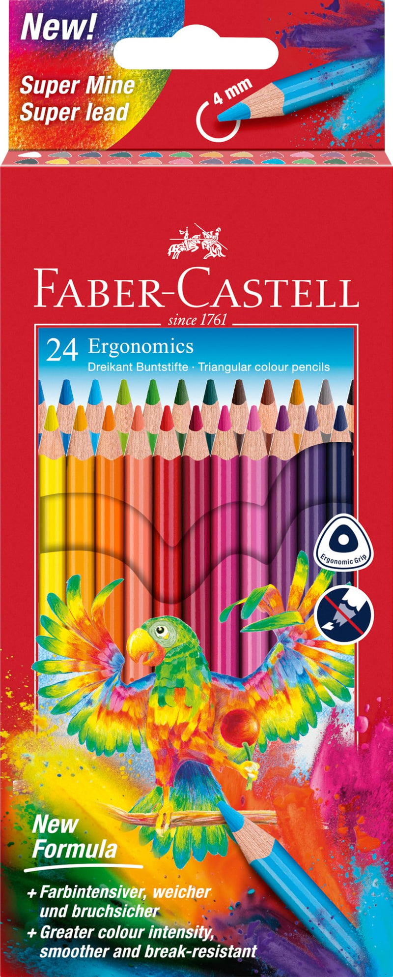 Faber-Castell Triangular Colour Pencils (Pack of 24