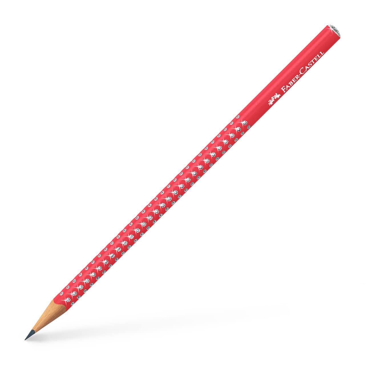 Faber-Castell Sparkle Graphite Pencil, Candy Cane Red