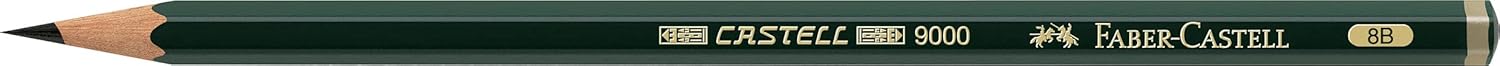 Faber-Castell Castell 9000 Black Lead Pencils 8B
