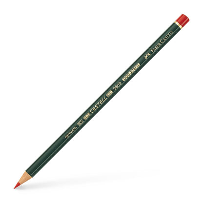 Faber-Castell Miscellaneous Castell Document 9609 Indelible Pencil, Red, , For Art, Craft, Drawing, Sketching, Home, School, University, Colouring