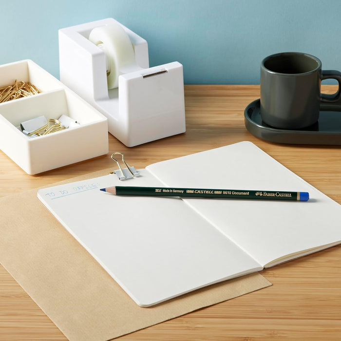 Faber-Castell Miscellaneous Castell Document 9610 Indelible Pencil, Blue, , For Art, Craft, Drawing, Sketching, Home, School, University, Colouring