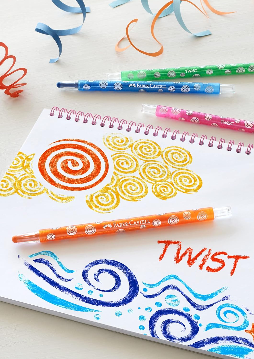 Faber-Castell 120003 Twistable Wax Crayons (Pack of 12