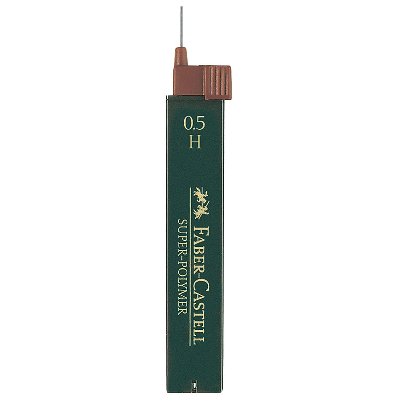 Faber-Castell Miscellaneous Super-Polymer Fineline Lead, 0.5mmBlack, H, For Art, Craft, Drawing, Sketching, Home, School, University, Colouring